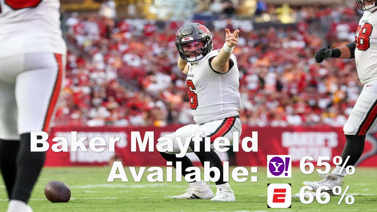 NFL Fantasy Football 2024 Week 2 Waivers #Mayfield #Fields #Dobbins #Mason #irving #Robinson #Likely
