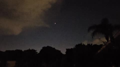 UFO pops into Existence at 2:35 thru 2:42