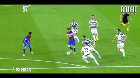 The wonderful moment of Messi