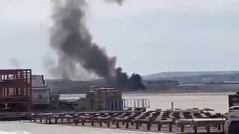 An F-18 fighter jet has crashed at the Zaragoza airbase in Spain