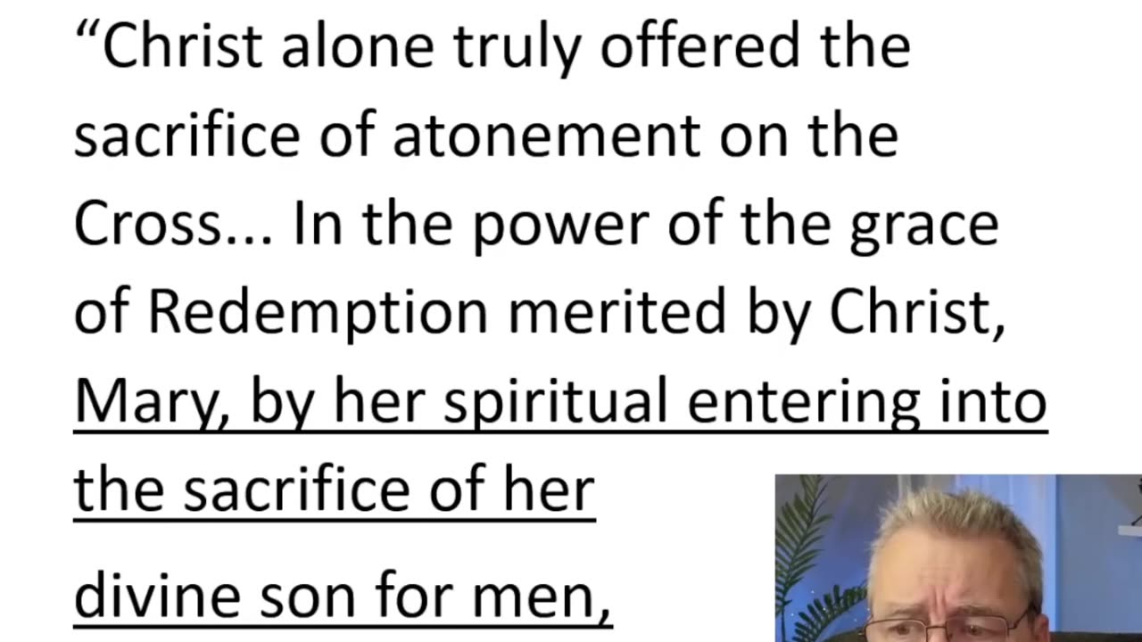 Mary atoned for our sins??