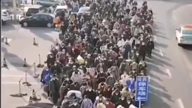 Citizens with a red QR code are not allowed to participate in society and are then rounded up and sent off to ‘quarantine’ camps.