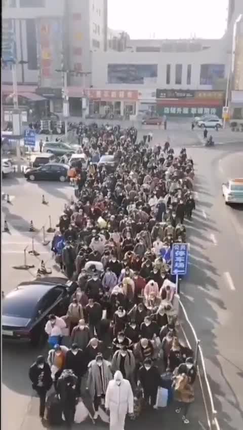 Citizens with a red QR code are not allowed to participate in society and are then rounded up and sent off to ‘quarantine’ camps.