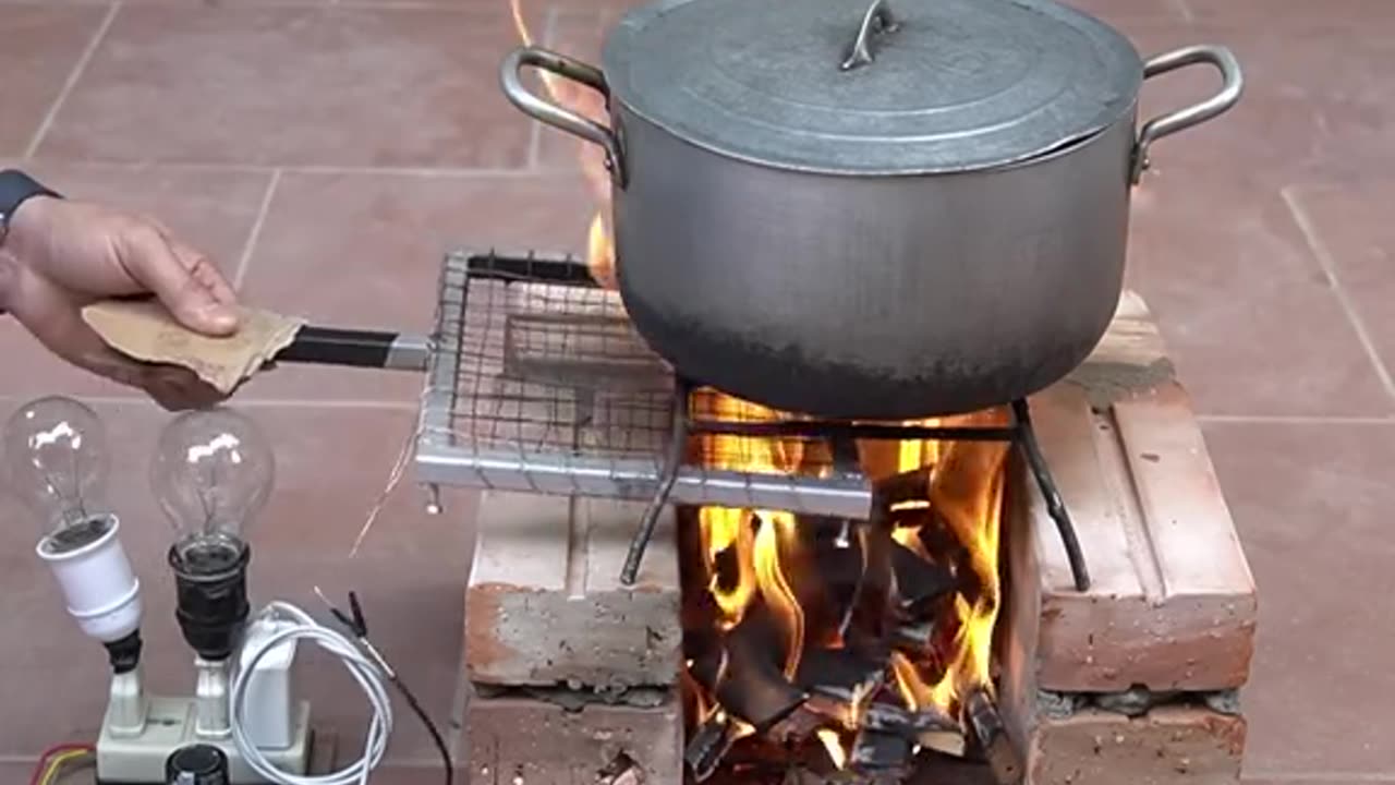 How to make electric from fire