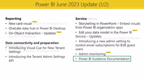 Power BI - Microsoft - Update June 2023