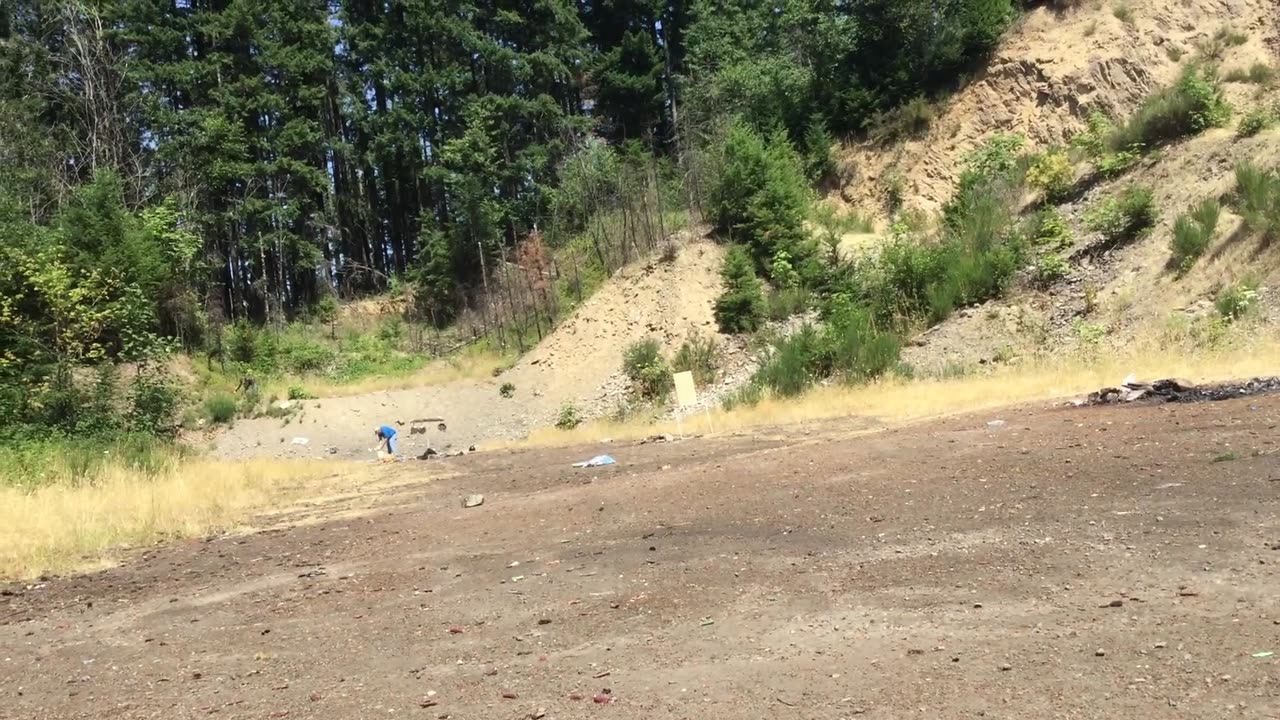 A tiring day at the range..
