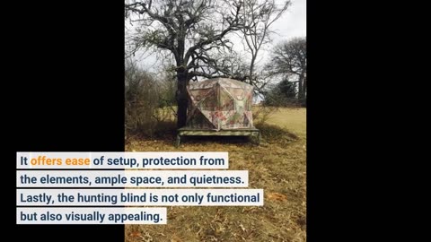 Skim Remarks: Barronett Blinds Pentagon, Portable Hunting Blind, 5-Sided Hub Blind, Huge Inte...