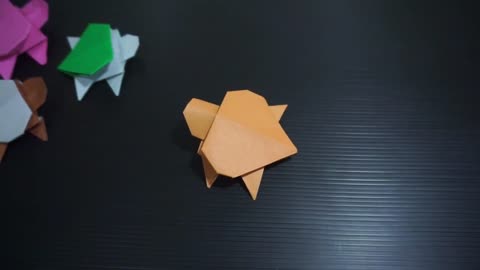 how to make a turtle out of origami folded paper