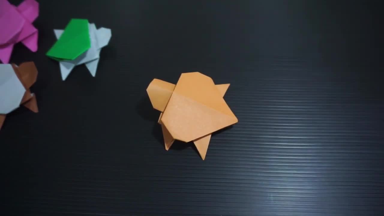 how to make a turtle out of origami folded paper