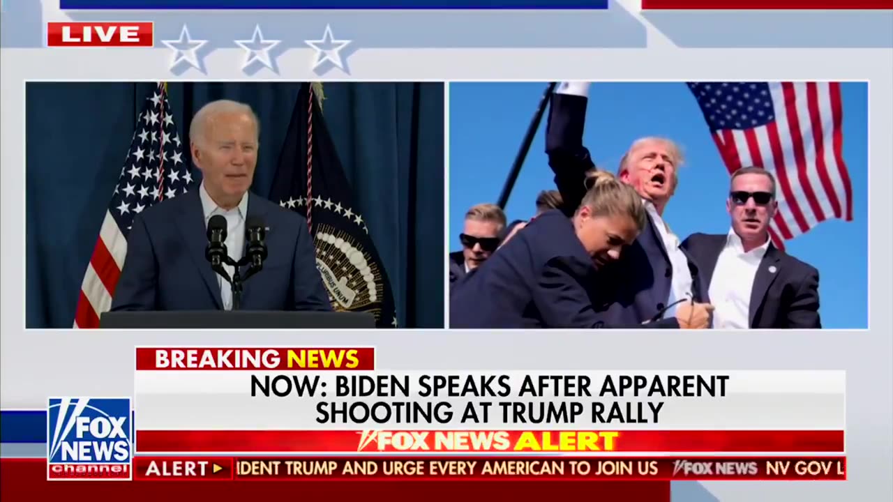 Joe Biden addresses the nation after President Trump's assassination attempt