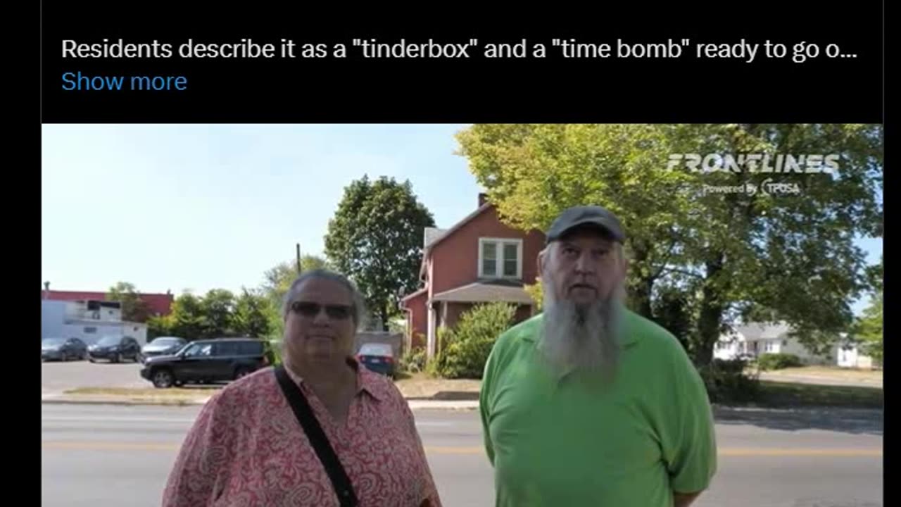 NEW—Our @FrontlinesTPUSA team visited Springfield, OH today. EVERYONE they spoke to has heard stories of people's pets being eaten as well as ducks and geese disappearing. Residents describe it as a "tinderbox" and a "time bomb&q