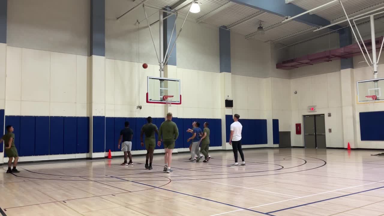 Pro Dunker With 50 Inch Vertical Playing Basketball