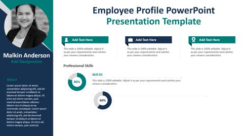 Employee Profile PowerPoint Presentation Template