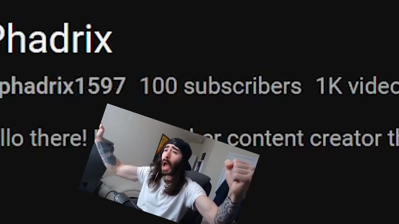 100 subscribers on YouTube.