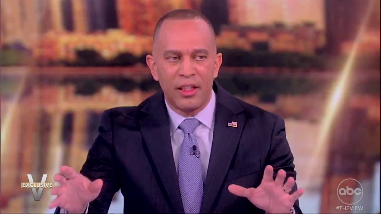 Hakeem Jeffries Puts On His Tinfoil Hat & The Cat Ladies On The View Are Impressed