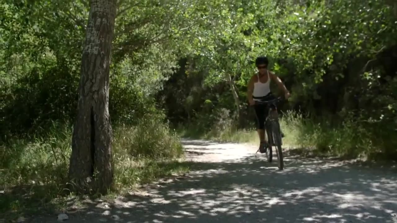 The pleasure of having fun and riding a bike with your lover