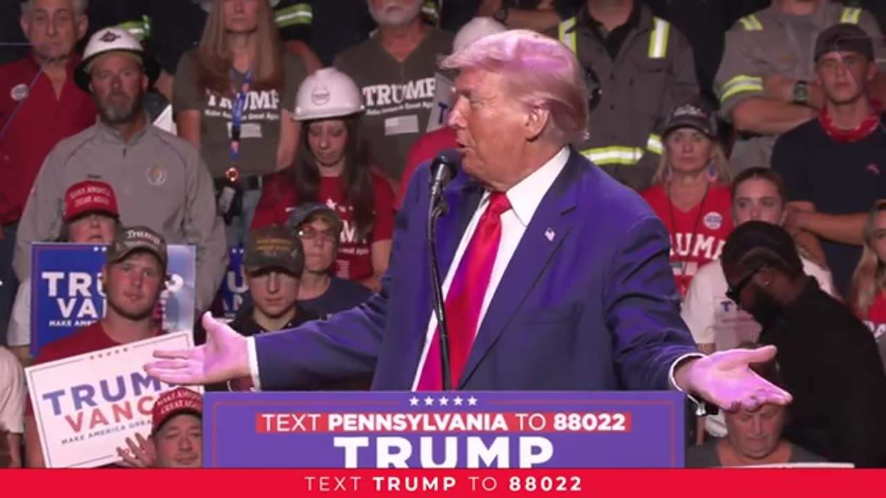 President Trump in Indiana, PA