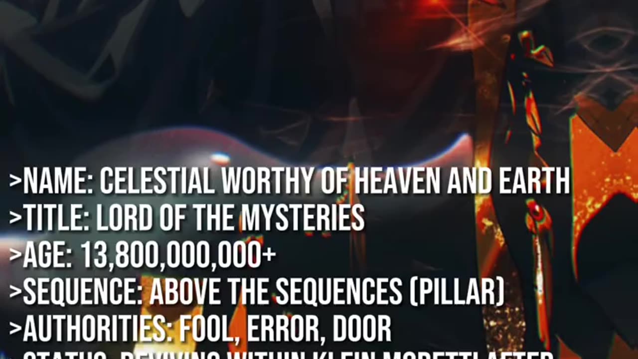 Celestial worthy of heaven and earth | Lord of mysterious |