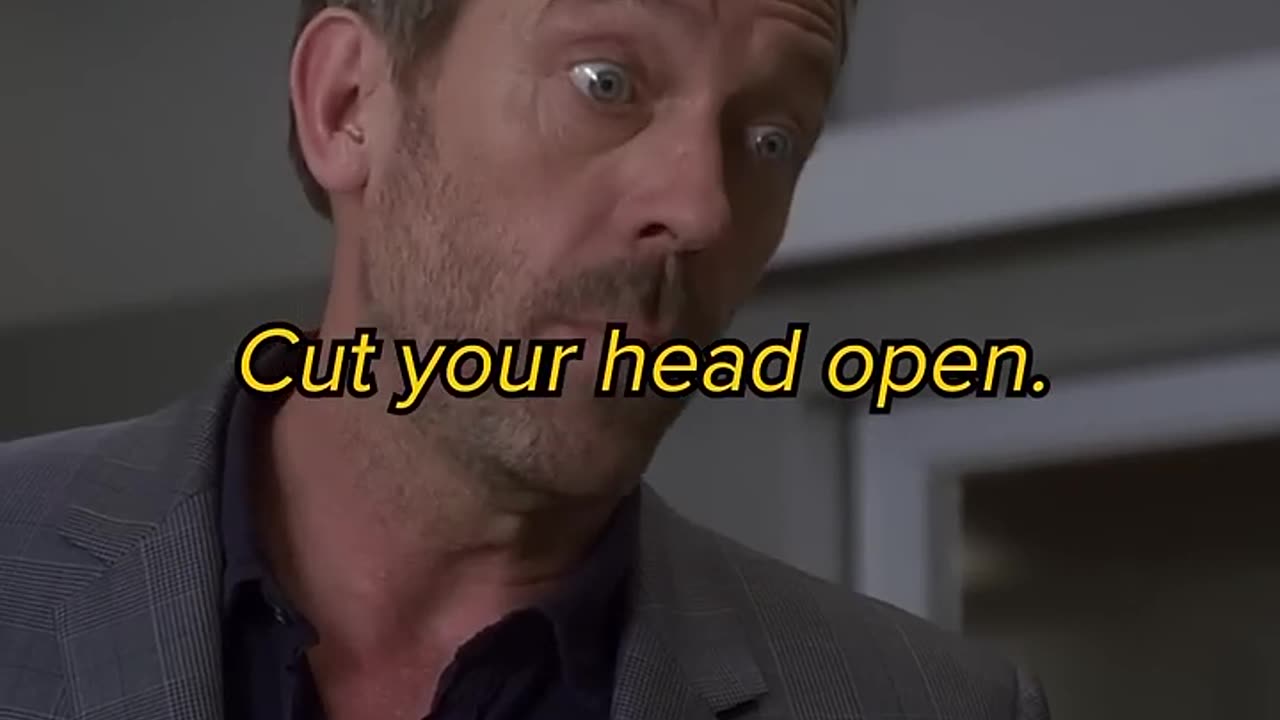 Dr. House realized that the man was a guinea pig...😨