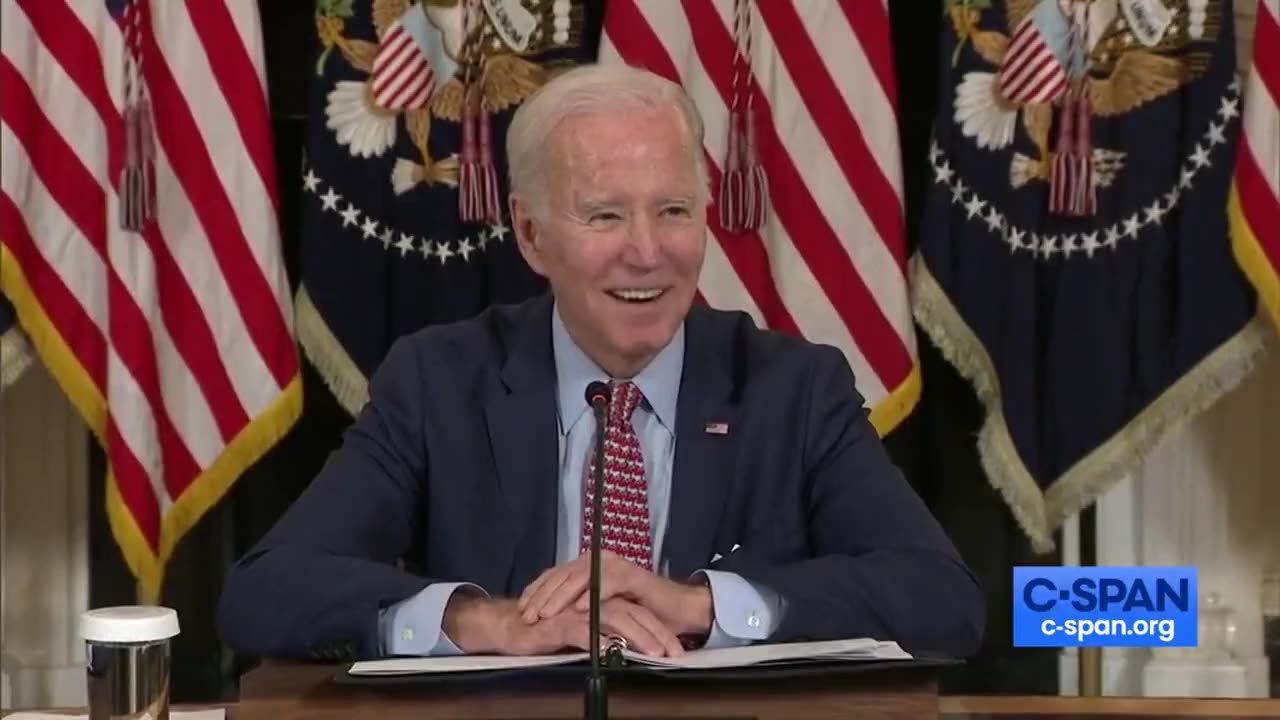 Biden Laughs When Asked About Trump Indictment