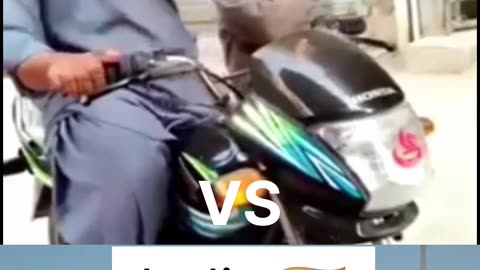 India vs Pakistan bike stunt double show