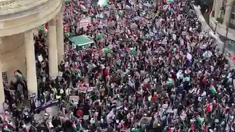 ❌ Grande manifestazione a Londra a sostegno della Palestina.