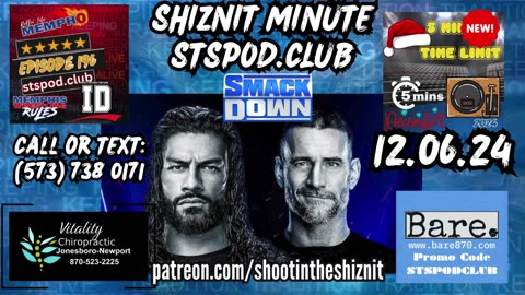 SHIZNIT MINUTE 12.06.24-BT TALKS SDL! #Smackdown