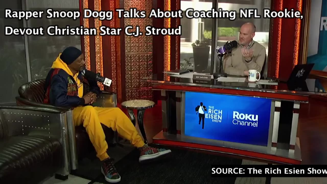 Rapper Snoop Dogg Talks About Coaching NFL Rookie, Devout Christian Star C.J. Stroud