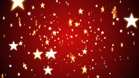 Christmas star five-pointed red background