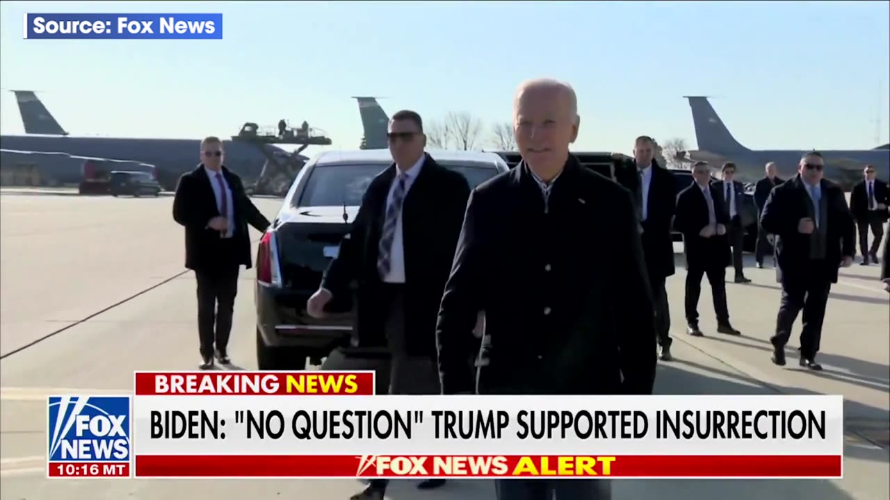 Biden: "No question" Trump supported an insurrection.