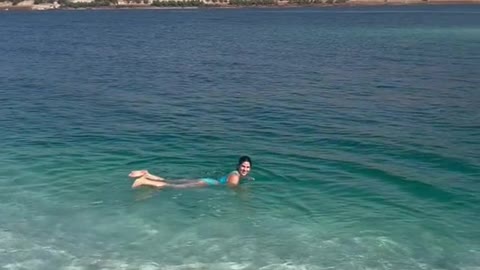 I jumped into the Dead Sea