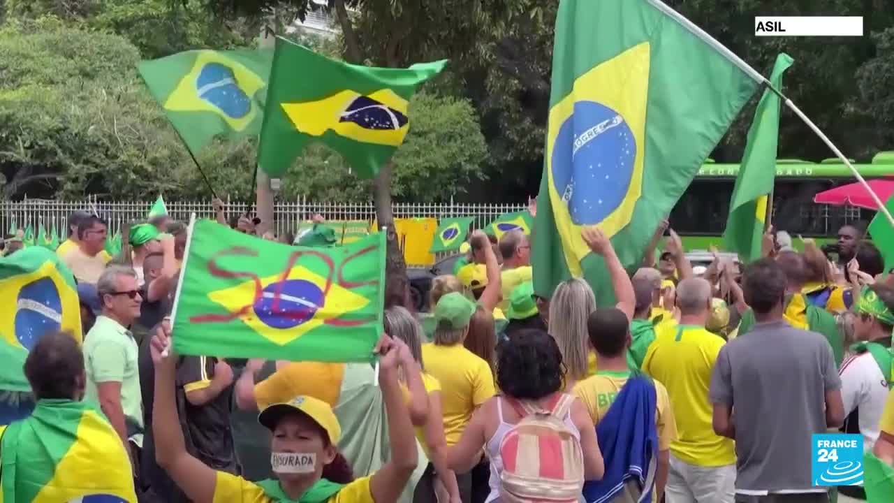 Las protestas bolsonaristas en Brasil continúan, aunque ahora con menor intensidad • FRANCE 24