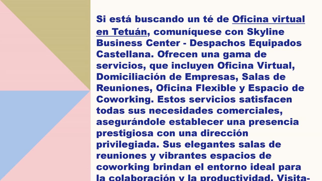 El mejor Oficina virtual en Tetuán