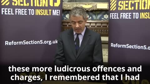 Rowan Atkinson on free speech