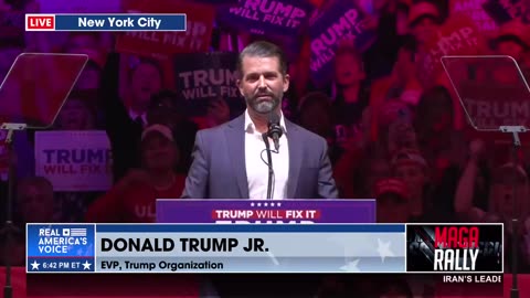 TRUMP JR ON TRUMP GETTING SHOT AT