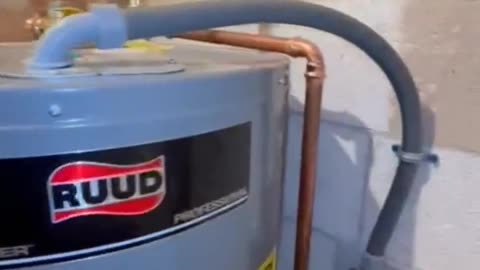 Plumber did it wrong, so we had to fix this water heater.