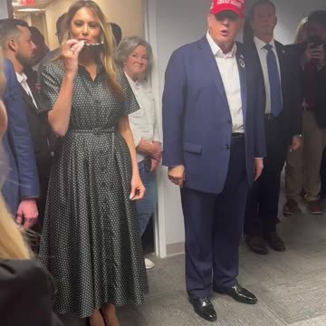 Trump Visits Campaign Headquarters In West Palm Beach, Florida