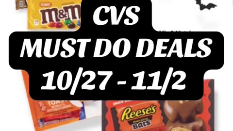 CVS Must Do Deals October 27th Through November 2nd