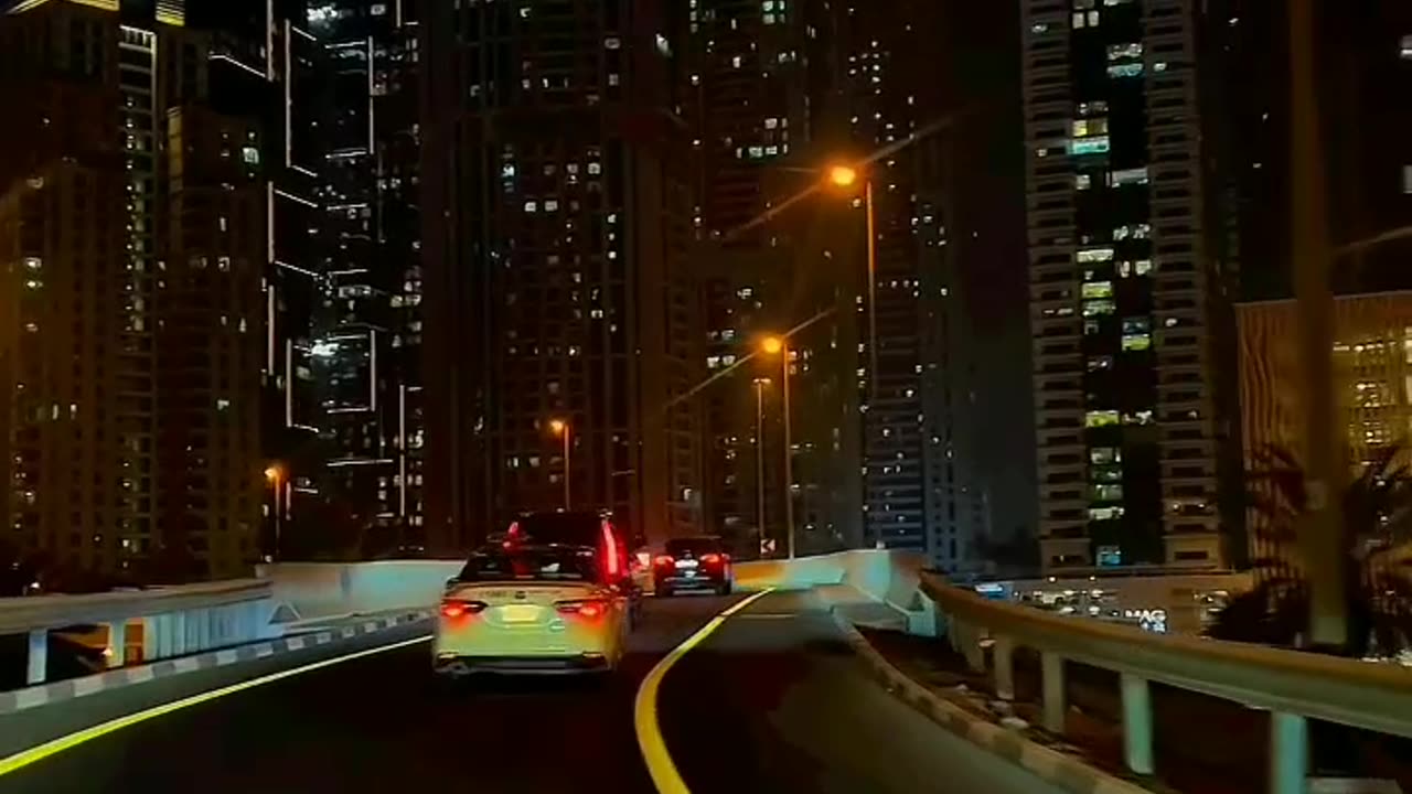Dubai night view. It is very beautiful night view.