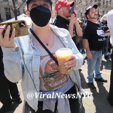 #Antifa extremist Talia Ben Ora, who identifies as a journalist & posts at @TaliaOTG, was confronted outside the Manhattan courthouse