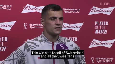 Granit Xhaka - Budweiser Player of the Match Serbia vs Switzerland