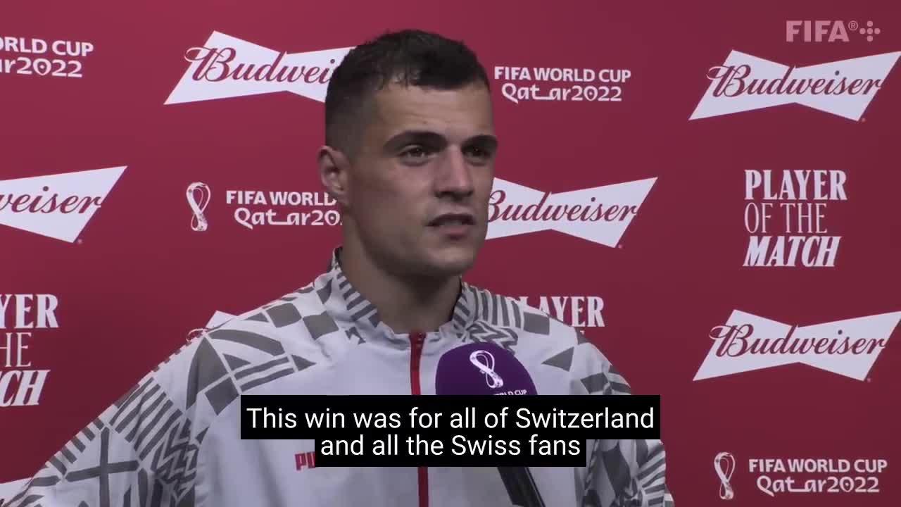 Granit Xhaka - Budweiser Player of the Match Serbia vs Switzerland