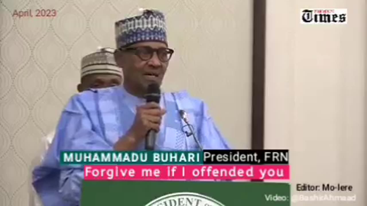 Buhari - forgive me