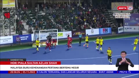 5 NOV 2022 B.PERDANA - HOKI PIALA SULTAN AZLAN SHAH: MALAYSIA BURU KEMENANGAN PERTAMA BERTEMU MESIR