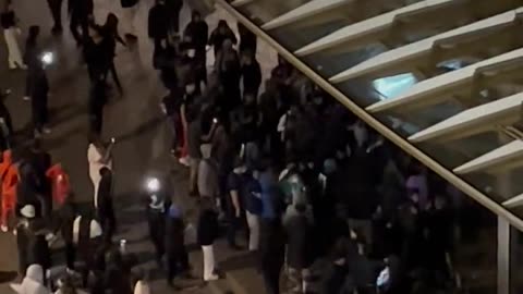 The sun goes down in France and the looting resumes again tonight.