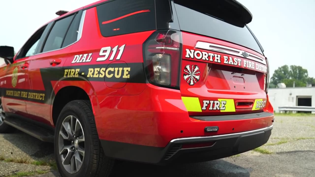 The North East Fire District new Chevy Tahoe Command Vehicle I 10-75 Emergency Vehicles