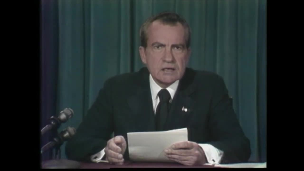 President Nixon's Resignation Address 720p