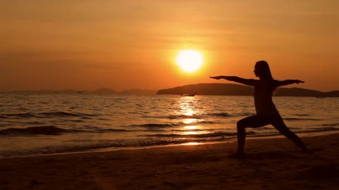 Yoga at Nang Beach