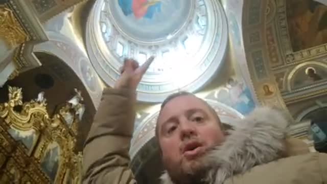 Ukraine fired rockets on the Holy Transfiguration Cathedral in Center Donetsk