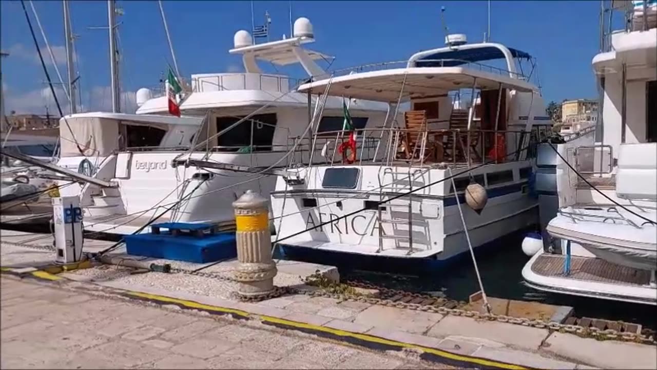 Taking another walk along the Historical Harbor of Brindisi, Italy